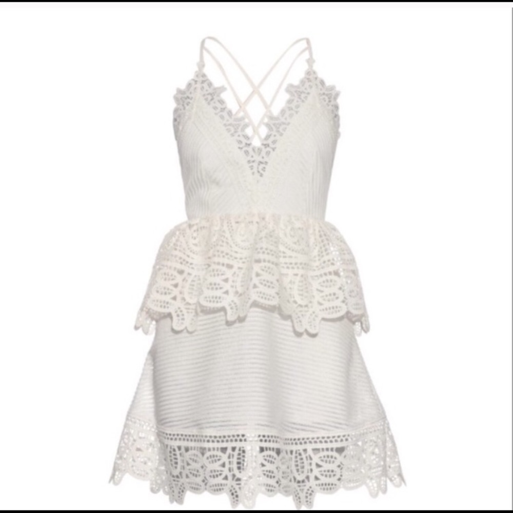 Self portrait brand white dress